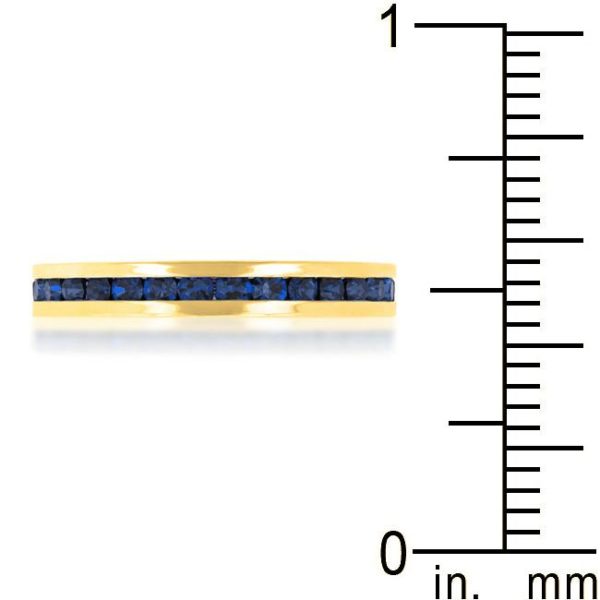 Stylish Stackables Montana Blue Gold Ring