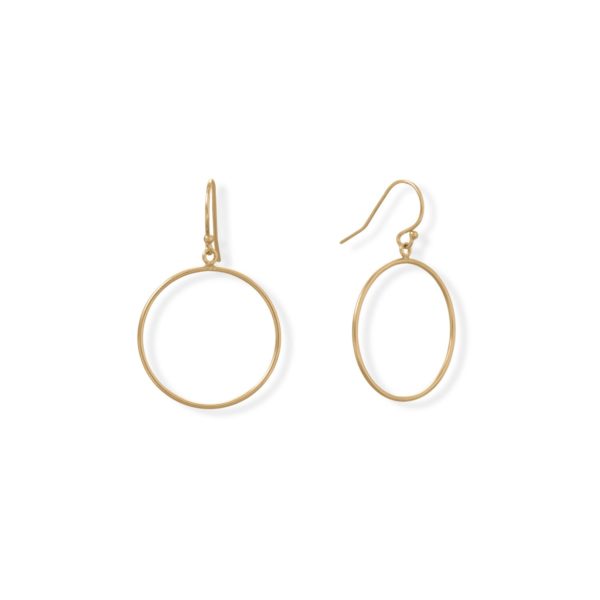 14/20 Gold Filled 25mm Circle Earrings