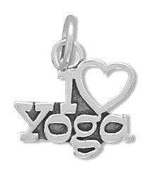 I Love Yoga Charm