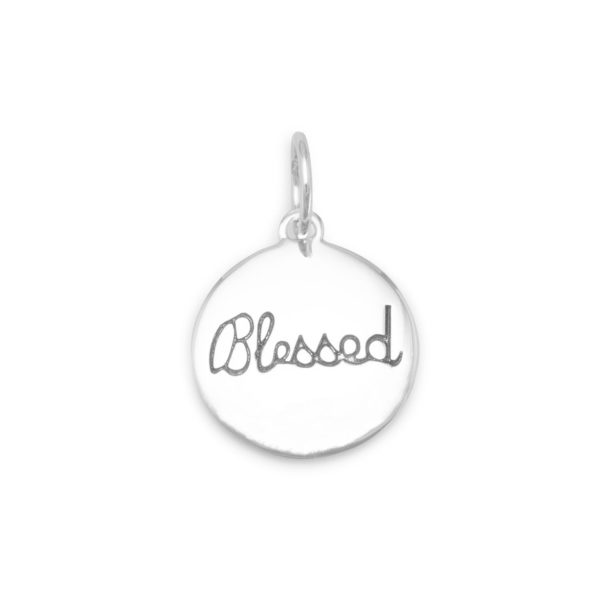 Rhodium Plated Blessed Charm