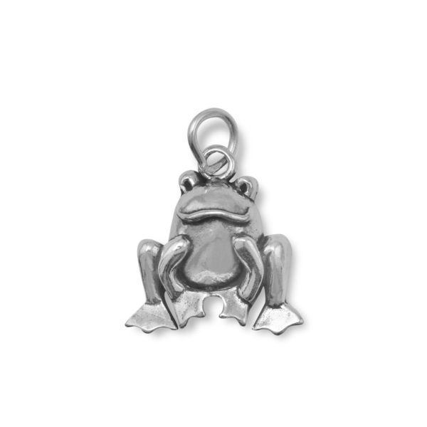 Cute Sitting Frog Charm
