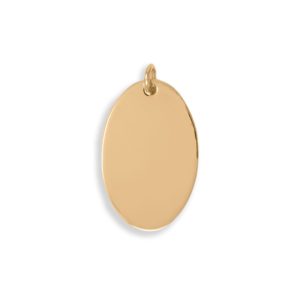 14/20 Gold Filled Engravable Oval Pendant