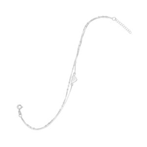 9 + 1 Double Strand Heart Anklet