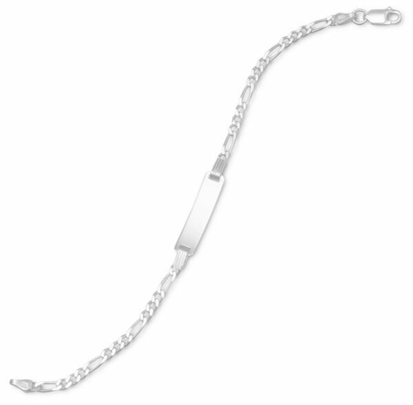 6 Figaro Chain ID Bracelet