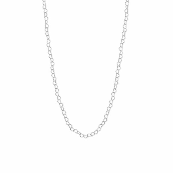 Dainty Linked Heart Chain Necklace