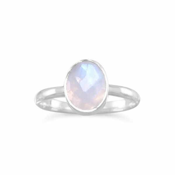 Must Have Moonstone! Faceted Moonstone Ring